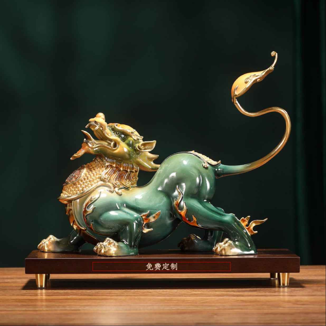 Double - Dragon Wealth - Gathering Basin Wealth - attracting Ornament