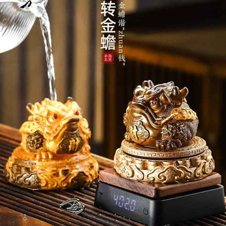 Changing - color Toad Tea Pet Ornament - A Top - notch Item for Attracting Wealth and Adding Fun to the Tea Table