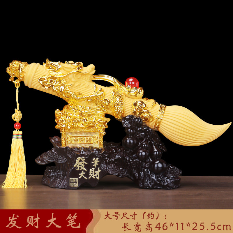 "Make a Fortune" Wealth - Attracting Writing Brush Decoration