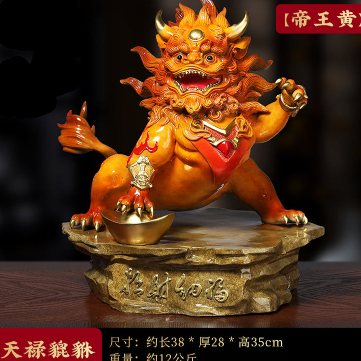 Brass Pixiu Wealth Decor for Attracting Abundance and Harmonizing Your Home
