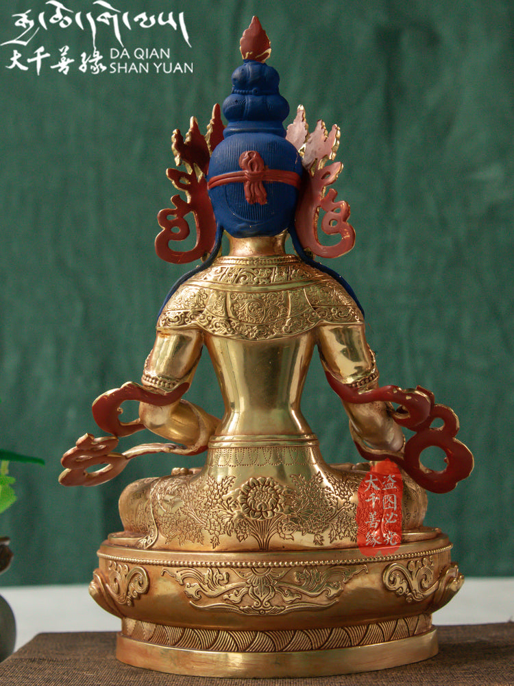 Tibetan Ksitigarbha Bodhisattva Statue in Bronze