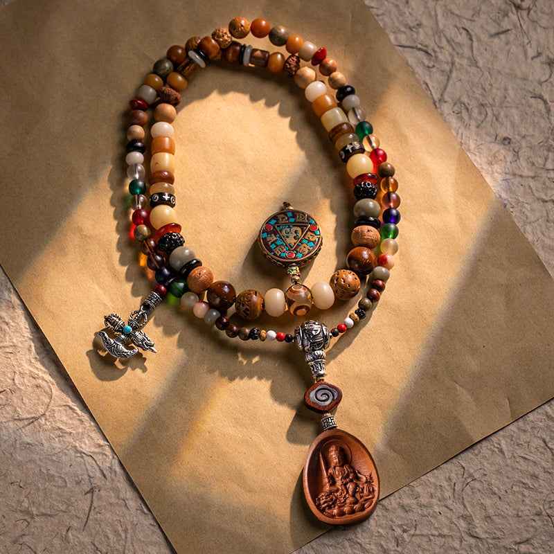 Gold and Silver Sheen Obsidian Lion - head Bracelet with Tiger's Eye Stone