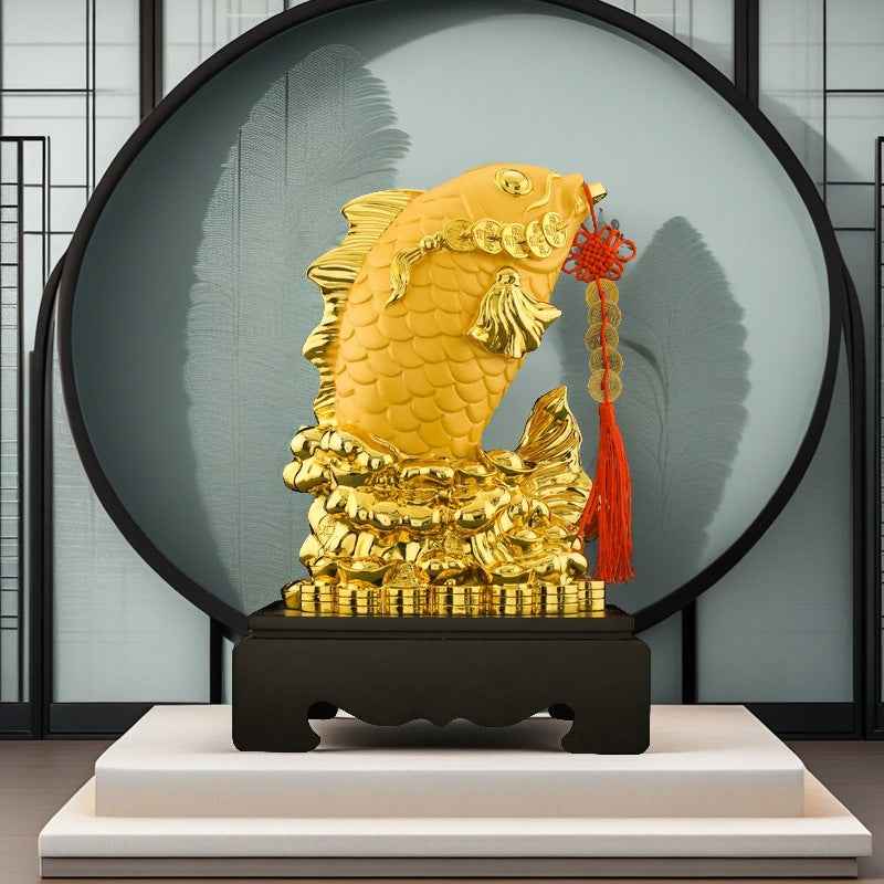 Yearly Fortune Inviting Sand Goldfish Feng Shui Ornament