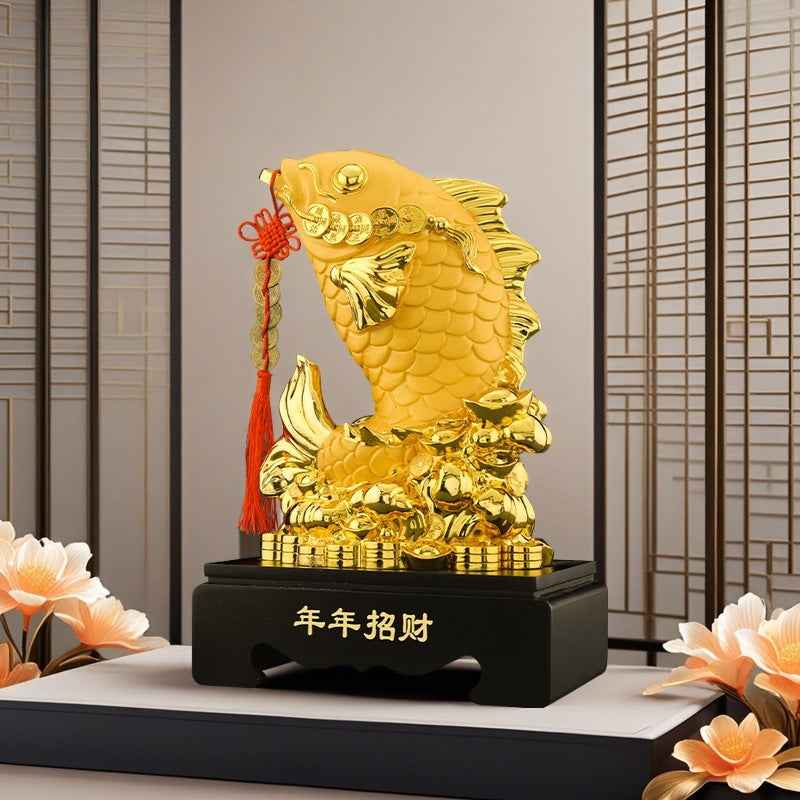 Yearly Fortune Inviting Sand Goldfish Feng Shui Ornament