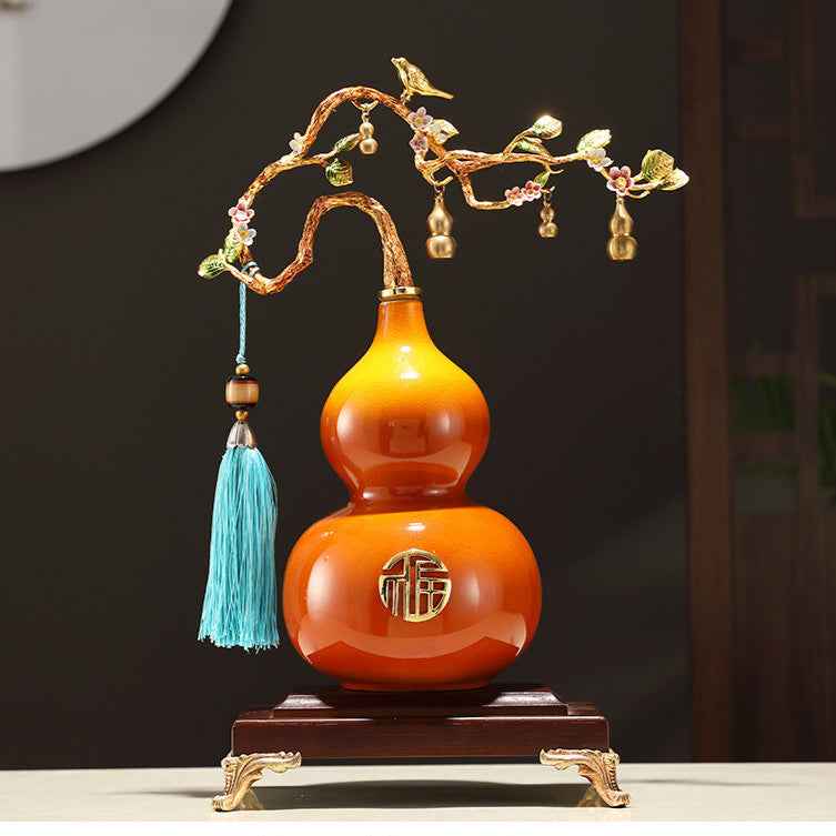 Enamelled Ceramic Gourd Decoration - Feng Shui Energy - The Best Choice