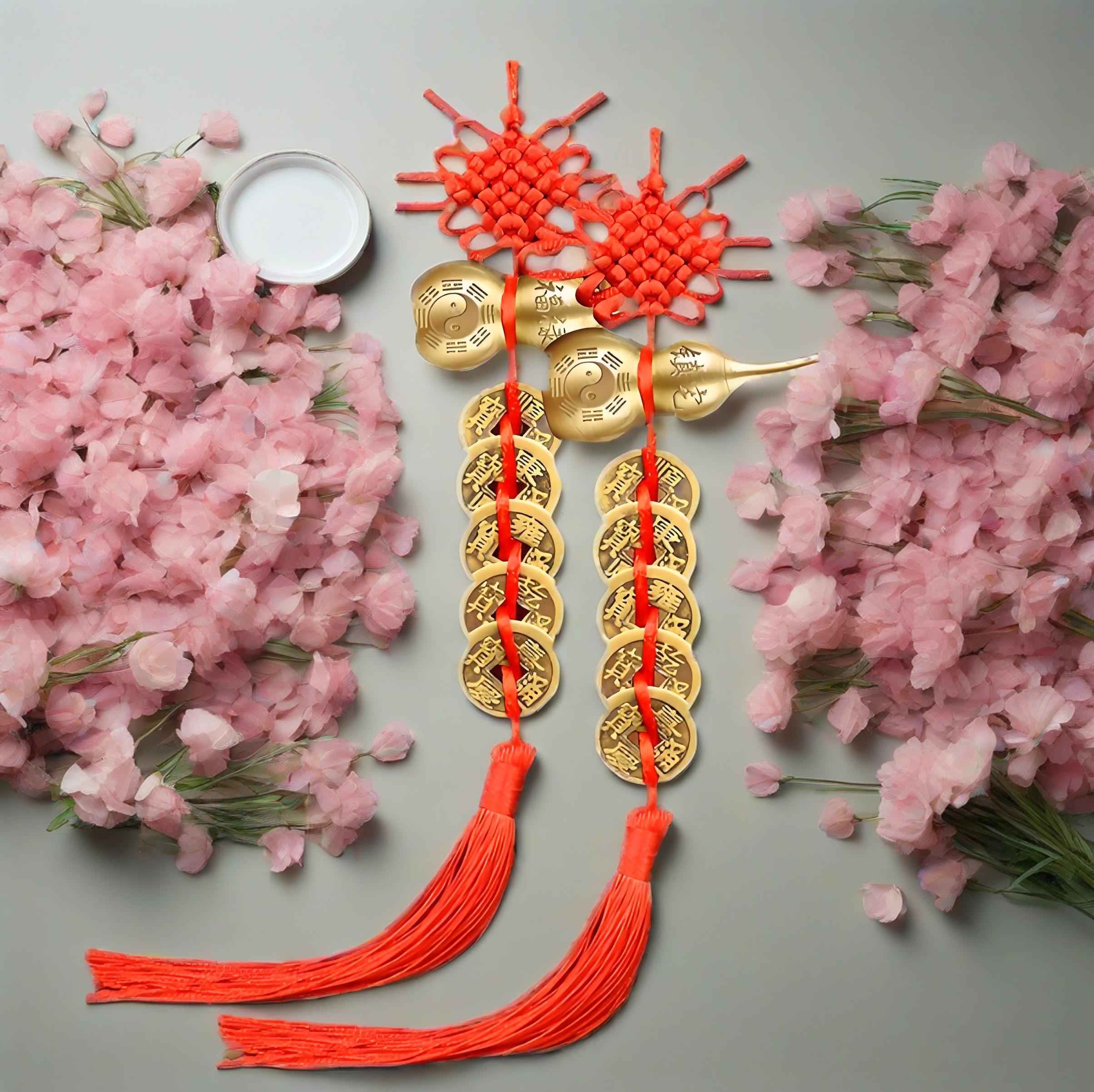 Five Emperors Coins & Copper Gourd Lucky Charm – Ward Off Bad Luck, Attract Wealth & Harmony