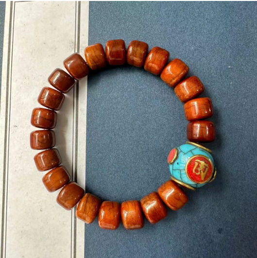 Natural Tibetan Beef Bone Strings - Authentic Craftsmanship in Tibetan Style